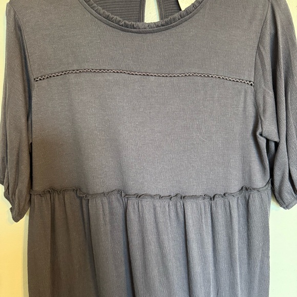 Knox Rose Navy Babydoll Dress Size Medium - Picture 3 of 7